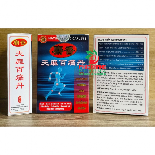 CHUẨN LOẠI 1. XẠ HƯƠNG THIÊN MA BÁCH THỐNG ĐƠN. HỘP VI 30 VIÊN, TẶNG CAO DÁN. GIÚP GIẢM ĐAU XƯƠNG KHỚP