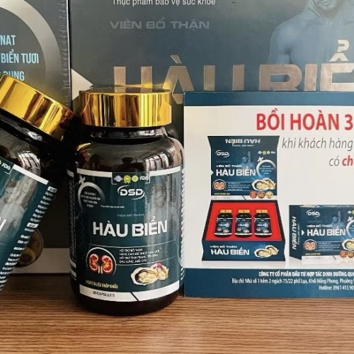 VIÊN UỐNG BỔ THẬN HÀU BIỂN, HỘP GỖ 3 LỌ X 30 VIÊN. GIÚP GIẢM TIỂU ĐÊM NHIỀU, ĐAU LƯNG, MỆT MỎI, TĂNG CƯỜNG SINH LÝ NAM,...