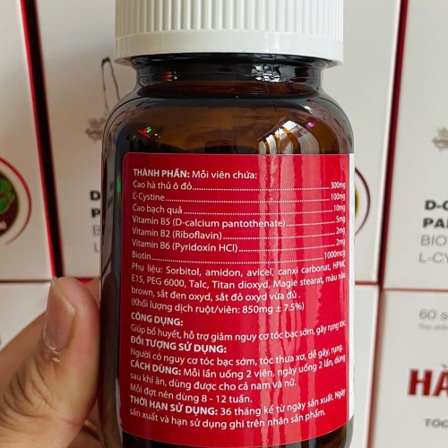 VIÊN UỐNG HAIR NEW HÀ THỦ Ô ĐỎ. HỘP LỌ 60 VIÊN. GIÚP TÓC CHẮC CHẮC KHỎE, NGĂN NGỪA GÃY RỤNG