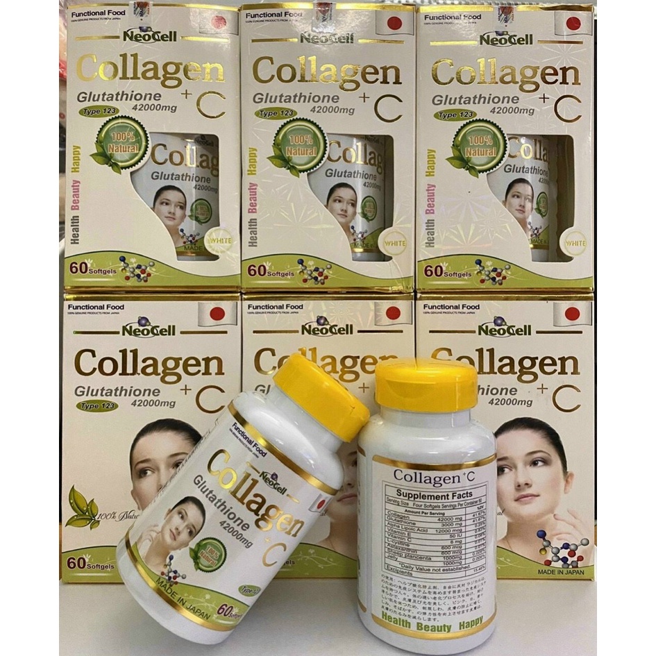 COLLAGEN GLUTATHIONE 42000MG. CUNG CẤP ĐỘ ẨM, MỊN DA, TRẮNG SÁNG DA, SE KHÍT LỖ CHÂN LÔNG