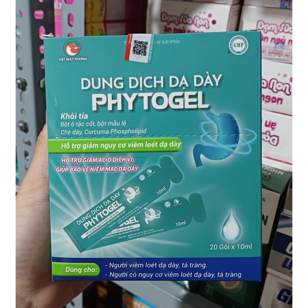 DUNG DỊCH DẠ DÀY PHYTOGEL. HỖ TRỢ NGUY CƠ GIẢM LOÉT DẠ DÀY, GIÚP BẢO VỆ NIÊM MẠC DẠ DÀY