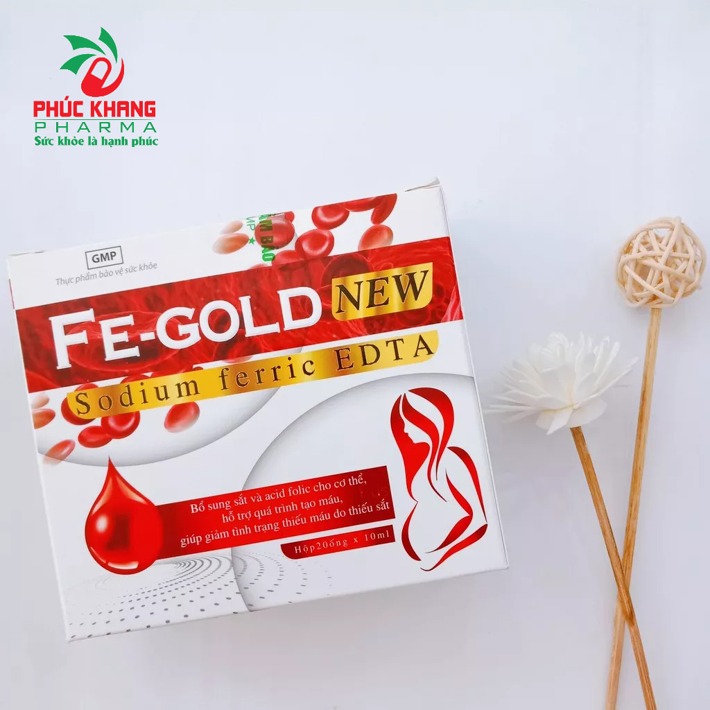 SẮT ỐNG FE-GOLD NEW. BỔ SUNG SẮT VÀ ACID FOLIC CHO CƠ THỂ, HỖ TRỢ QUÁ TRÌNH TẠO MÁU