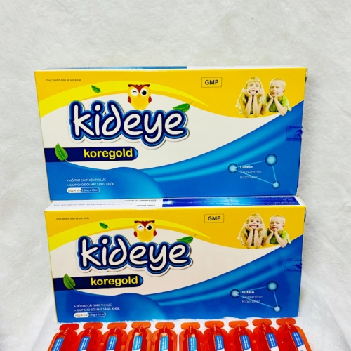 SIRO ỐNG BỔ MẮT KIDEYE, HỘP 20 ỐNG. GIÚP CHO ĐÔI MẮT SÁNG, KHỎE, DÙNG ĐƯỢC CHO NGƯỜI LỚN VÀ TRẺ EM