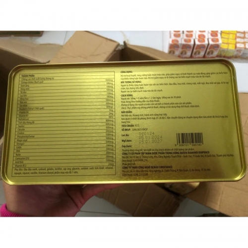 VIÊN UỐNG BỔ NÃO GINKGO BILOBA EXTRA GOLD,  HỘP THIẾC 60 VIÊN. GIÚP GIẢM DI CHỨNG DO TAI BIẾN MẠCH MÁU NÃO,...