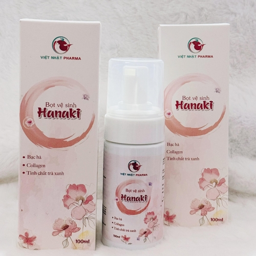 BỌT VỆ SINH HANAKI, CHAI 150ML. GIÚP KHỬ MÙI HÔI, LÀM SẠCH NHẸ NHÀNG, LƯU HƯƠNG DỊU NHẸ THÊM PHẦN TỰ TIN CHO NỮ GIỚI