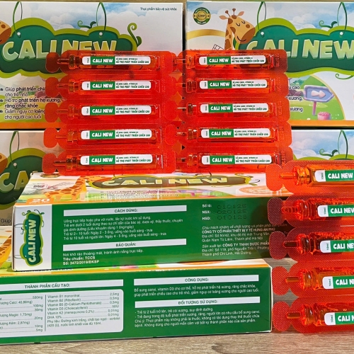 SIRO ỐNG CALCI NEW. GIÚP PHÁT TRIỂN CHIỀU CAO, GIẢM LOÃNG XƯƠNG Ở NGƯỜI CAO TUỔI,...Hộp 20 ống x 10ml