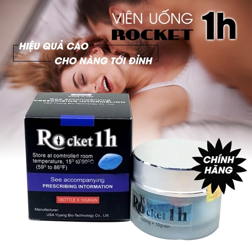 THUỐC KÍCH DỤC ROCKET 1H. GIÚP KÉO DÀI THỜI GIAN QUAN HỆ, CƯƠNG CỨNG, TĂNG HƯNG PHẤN CHO NAM GIỚI... Hộp 1 lọ x 10 viên