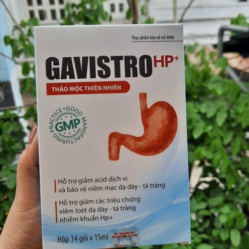 GEL DẠ DÀY GAVISTRO HP+ GIÚP GIẢM CÁC TRIỆU CHỨNG VIÊM LOÉT DẠ DAY-TÁ TRÀNG, NHIỄM KHUẨN HP +