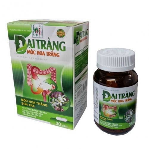 VIÊN UỐNG ĐẠI TRÀNG MỘC HOA TRẮNG. GIÚP GIẢM RỐI LOẠN TIÊU HÓA DO VIÊM ĐẠI TRÀNG,..