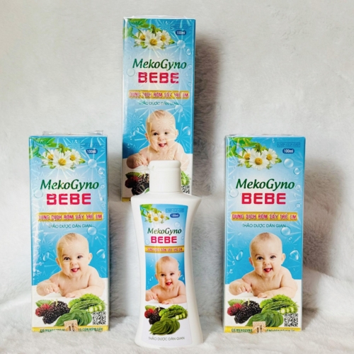 DUNG DỊCH RÔM SẢY TRẺ EM MEKO GYNO BEBE, CHAI 100ML.  GIÚP NGĂN NGỪA GHẺ NGỨA, VIÊM DA, KHÔ DA, HAM