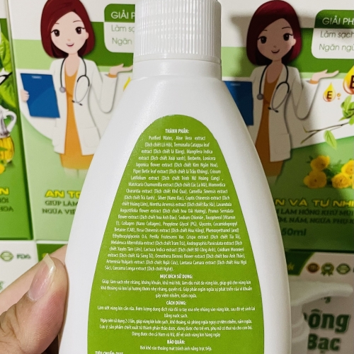 DUNG DỊCH VỆ SINH THẢO MỘC XOÀI XANH LÁ BÀNG - TRẦU KHÔNG NANO BẠC. GIẢI PHÁP HIỆU QUẢ LÀM SẠCH, KHÁNG KHUẨN,...