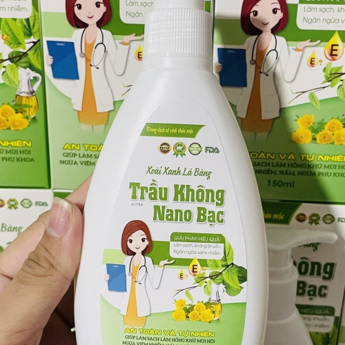 DUNG DỊCH VỆ SINH THẢO MỘC XOÀI XANH LÁ BÀNG - TRẦU KHÔNG NANO BẠC. GIẢI PHÁP HIỆU QUẢ LÀM SẠCH, KHÁNG KHUẨN,...