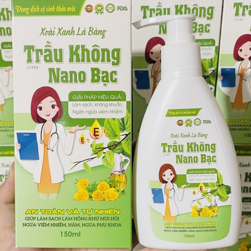DUNG DỊCH VỆ SINH THẢO MỘC XOÀI XANH LÁ BÀNG - TRẦU KHÔNG NANO BẠC. GIẢI PHÁP HIỆU QUẢ LÀM SẠCH, KHÁNG KHUẨN,...