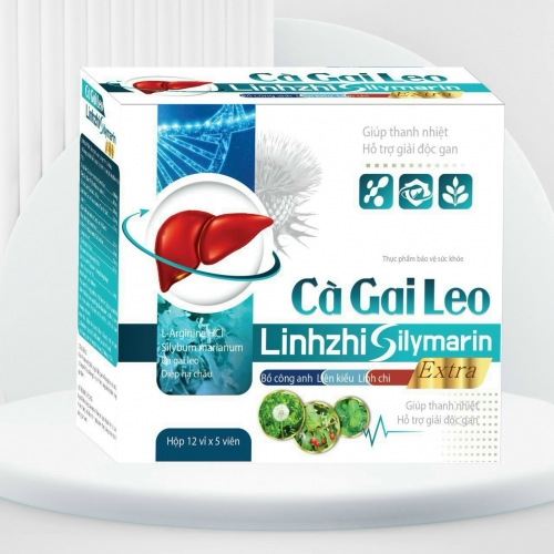 VIẾN UỐNG BỔ GAN CÀ GAI LEO LINHZHI SILYMARIN. GIÚP THANH NHIỆT, GIẢI ĐỘC GAN, MỀ ĐAY, MẨN NGỨA, MỤT NHỌT,...