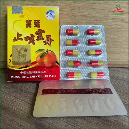 VIÊN UỐNG GIẢM HO CUNG ĐÌNH CHỈ KHÁI LINH ĐƠN. MẪU MỚI TEM NAI VÀNG CHIẾU. HỖ TRỢ GIẢM HO CÓ ĐỜM, HO KHAN, HO DO VIÊM HỌNG, VIÊM KHÍ QUẢN CẤP VÀ MÃN TÍNH,..HỘP VĨ 30 VIÊN. HÀNG CHÍNH HÃNG LOẠI 1