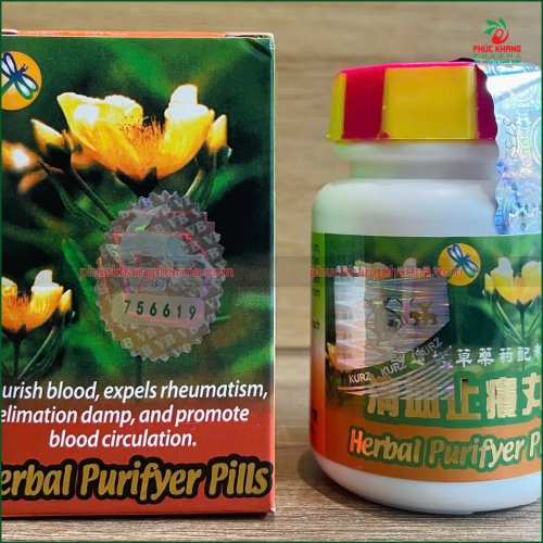 VIÊN THANH HUYẾT CHỈ DƯƠNG HOÀN (HERBAL PURIFIYER PILLS) - HỖ TRỢ DƯỠNG HUYẾT, TRỊ PHONG THẤP, LÀM SẠCH MÁU, TRỊ NGỨA DA, MỀ ĐAY, CHÀM, NGỨA TOÀN THÂN. LỌ 20 VIÊN. HÀNG CHÍNH HÃNG LOẠI 1