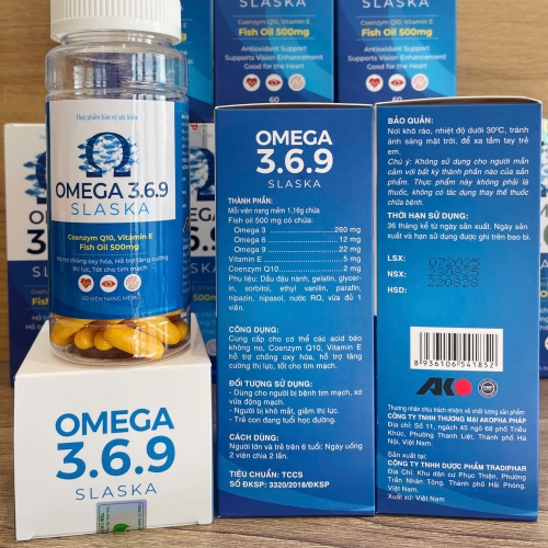 BỔ MẮT OMEGA 3.6.9 SLASKA. GIÚP TĂNG CƯỜNG THỊ LỰC, CHỐNG OXY HÓA,TỐT CHO TIM MẠCH,...