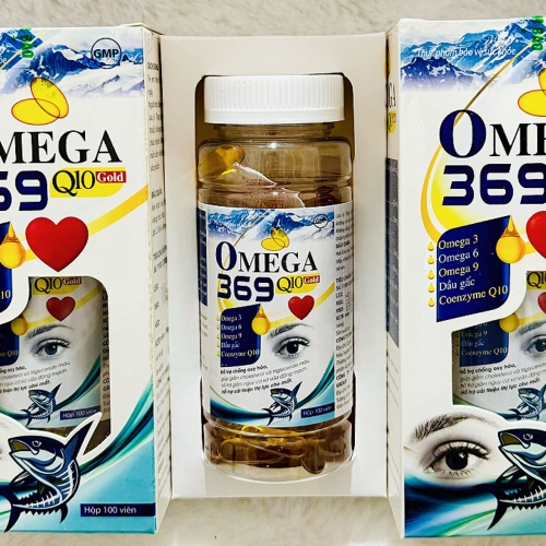 VIÊN UỐNG BỔ MẮT DẦU CÁ OMEGA 369 Q10, HỔ TRỢ GIÚP ĐÔI MẮT SÁNG KHỎE, CHỐNG LÃO HÓA,...HỘP 100 VIÊN