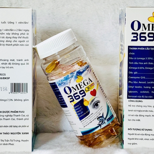 VIÊN UỐNG BỔ MẮT DẦU CÁ OMEGA 369 Q10, HỔ TRỢ GIÚP ĐÔI MẮT SÁNG KHỎE, CHỐNG LÃO HÓA,...HỘP 100 VIÊN