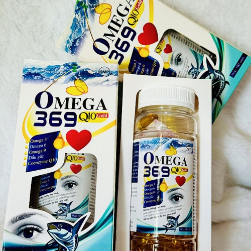 VIÊN UỐNG BỔ MẮT DẦU CÁ OMEGA 369 Q10, HỔ TRỢ GIÚP ĐÔI MẮT SÁNG KHỎE, CHỐNG LÃO HÓA,...HỘP 100 VIÊN