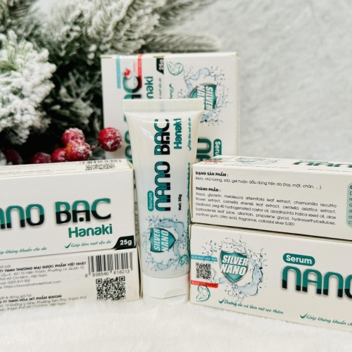 SERUM NANO BẠC HANAKI. GIÚP LÀM DỊU MÁT, KHÁNG KHUẨN CHO DA, DƯỠNG DA, MỜ THÂM SẸO,...
