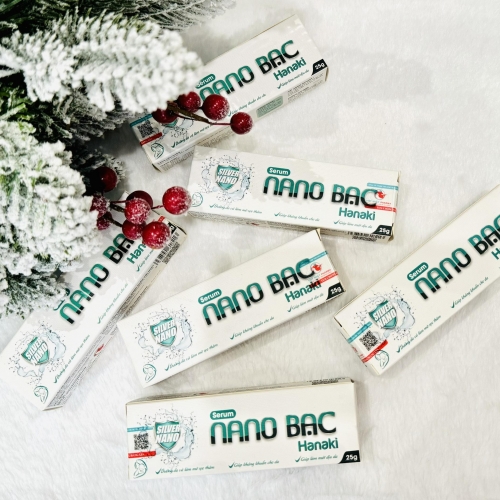 SERUM NANO BẠC HANAKI. GIÚP LÀM DỊU MÁT, KHÁNG KHUẨN CHO DA, DƯỠNG DA, MỜ THÂM SẸO,...