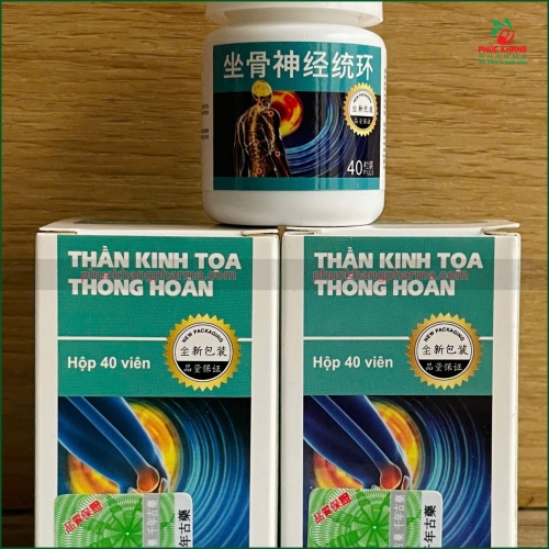 VIÊN THẦN KINH TỌA THỐNG HOÀN - HỖ TRỢ ĐIỀU TRI GOUT, PHONG THẤP, VIÊM KHỚP, ĐAU THẦN KINH TỌA, ĐAU LƯNG. HỘP 40 VIÊN. HÀNG CHÍNH HÃNG LOẠI 1