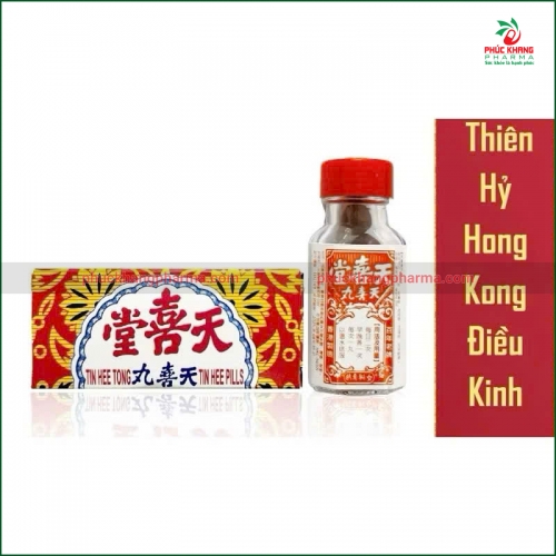 VIÊN THIÊN HỶ HONG KONG ĐIỀU KINH - HỖ TRỢ ĐIỀU HÒA KINH NGUYỆT, GIẢM ĐAU BỤNG, KINH NGUYỆT KHÔNG ĐỀU - LỌ 10 VIÊN - HÀNG CHÍNH HÃNG LOẠI 1