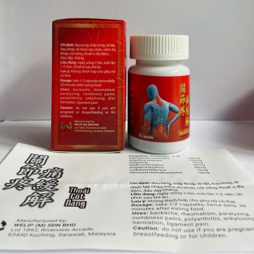 VIỂN UỐNG XƯƠNG KHỚP THOÁI CỐT NANG - CHAI CAO LỌ 20 VIÊN. GIÚP GIẢM ĐAU LƯNG, THẤP KHỚP, TÊ BÌ CHÂN TAY, THOÁT VỊ ĐĨA ĐỆM, GOUT,....HÀNG CHÍNH HÃNG LOẠI 1