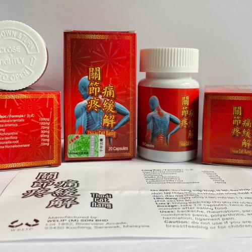 VIỂN UỐNG XƯƠNG KHỚP THOÁI CỐT NANG - CHAI CAO LỌ 20 VIÊN. GIÚP GIẢM ĐAU LƯNG, THẤP KHỚP, TÊ BÌ CHÂN TAY, THOÁT VỊ ĐĨA ĐỆM, GOUT,....HÀNG CHÍNH HÃNG LOẠI 1