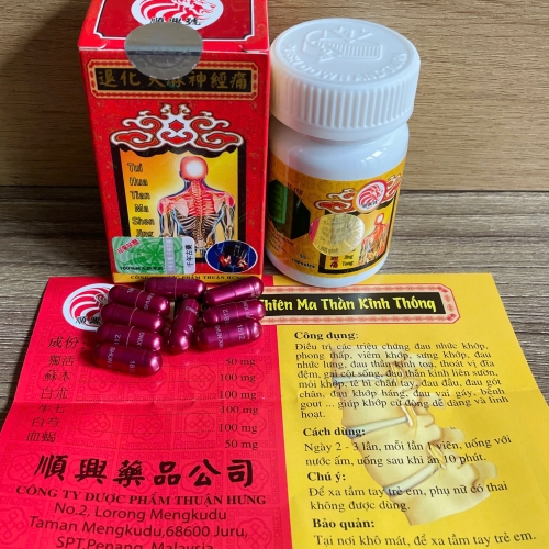 VIÊN UỐNG XƯƠNG KHỚP THOÁI HÓA THIÊN MA THẦN KINH THỐNG. GIÚP GIẢM THOÁI HÓA KHỚP, THẦN KINH TỌA, TÊ BẠI TỨ CHI,...LỌ 30 VIÊN. HÀNG CHÍNH HÃNG LOẠI 1