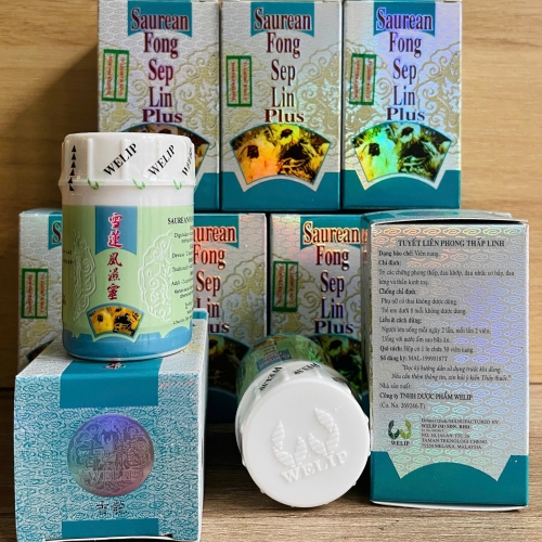 VIÊN UỐNG XƯƠNG KHỚP TUYẾT LIÊN PHONG THẤP LINH - SAUREAN FONG SEP LIN PLUS. HỘP XANH BẠC CHIẾU. GIÚP GIẢM THẦN KINH TỌA, GAI CỘT SỐNG, VIÊM KHỚP,... HÀNG CHÍNH HÃNG LOẠI 1