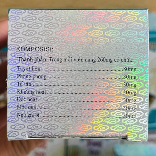VIÊN UỐNG XƯƠNG KHỚP TUYẾT LIÊN PHONG THẤP LINH - SAUREAN FONG SEP LIN PLUS. HỘP XANH BẠC CHIẾU. GIÚP GIẢM THẦN KINH TỌA, GAI CỘT SỐNG, VIÊM KHỚP,... HÀNG CHÍNH HÃNG LOẠI 1