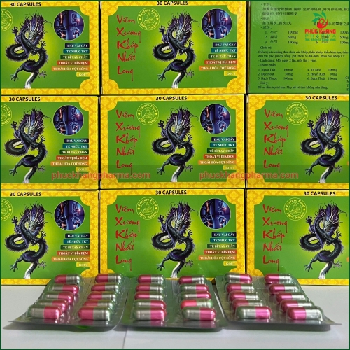VIÊN UỐNG XƯƠNG KHỚP NHẤT LONG, HỘP 30 VIÊN. GIÚP GIẢM ĐAU VAI GÁY, TÊ BÌ CHÂN TAY,...
