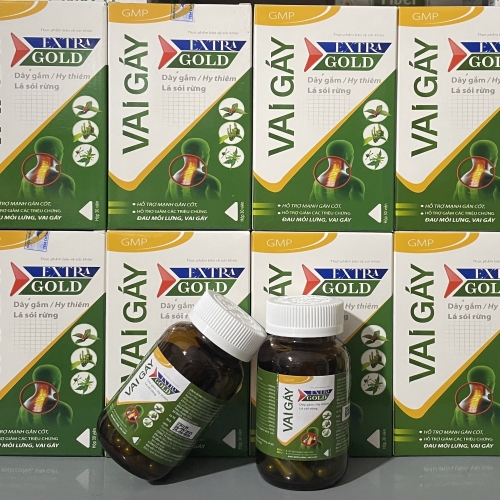 VIÊN VAI GÁY EXTRA GOLD, HỘP 30 VIÊN. GIÚP GIẢM ĐAU MỎI LƯNG, VAI GÁY, TÊ BÌ CHÂN TAY,...