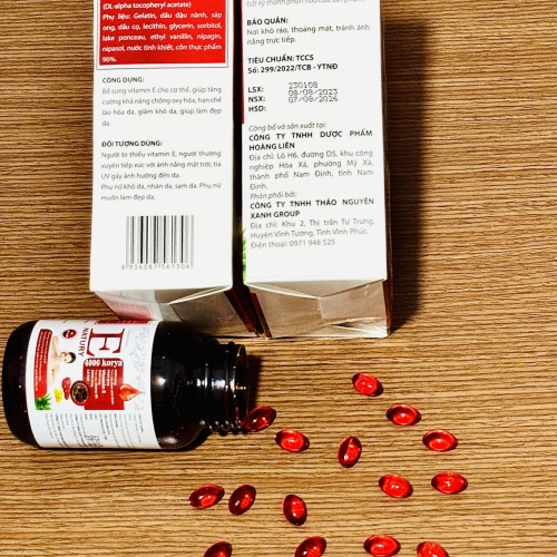 VIÊN UỐNG ĐẸP DA VITAMIN E NATURY - 4000 KORYA, LỌ 59 VIÊN. GIÚP HẠN CHẾ LÃO HÓA, GIẢM KHÔ DA, CHỐNG OXY HÓA, GIÚP LÀM ĐẸP DA,...