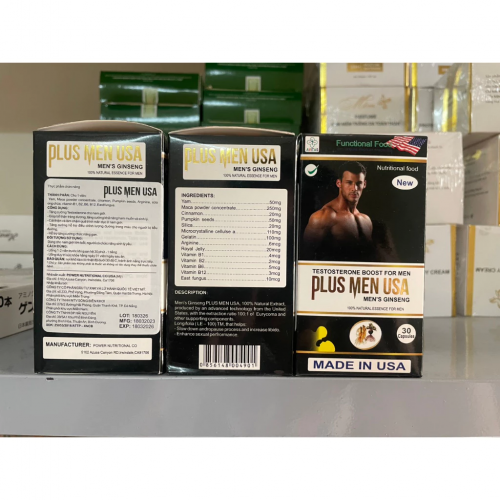 VIÊN UỐNG TĂNG CƯỜNG SINH LÝ NAM PLUS MEN USA.GIÚP BỔ THẬN, TĂNG CƯỜNG SINH LÝ