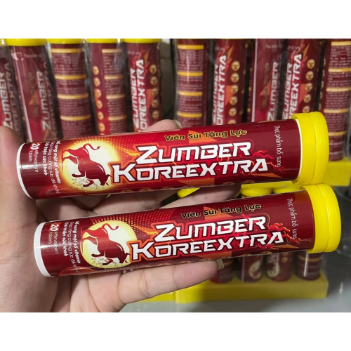 1 TUÝP SỦI TĂNG LỰC ZUMBER, GIÚP BỔ SUNG VITAMIN, TĂNG CƯỜNG SỨC ĐỀ KHÁNG, CẢI THIỆN SỨC KHOẺ