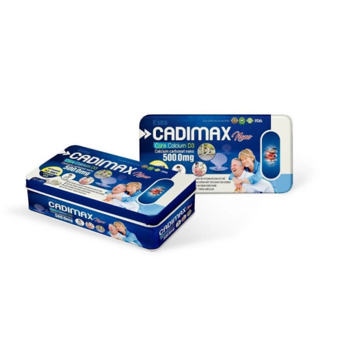 VIÊN UỐNG XƯƠNG KHỚP EXTRA CADIMAX NANO,  HỘP THIẾC 60VIÊN. GIÚP GIẢM TÌNH TRẠNG LOÃNG XƯƠNG VÀ TĂNG CƯỜNG CHIỀU CAO CHO BÉ,..