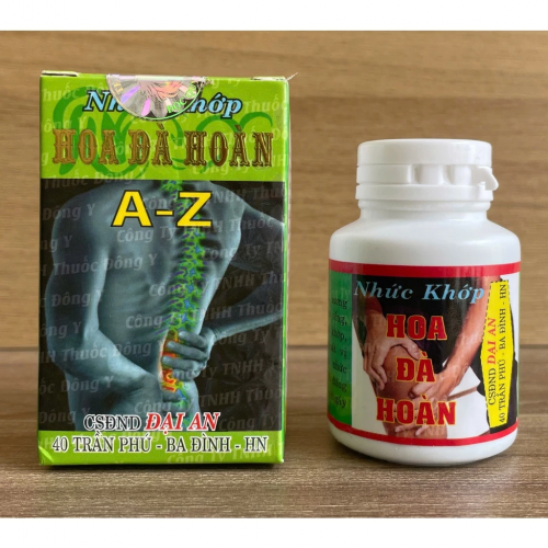 CHUẨN LOẠI 1. NHỨC KHỚP HOA ĐÀ HOÀN. LỌ 40 VIÊN HỘP BÓNG CHIẾU. GIÚP GIẢM ĐAU XƯƠNG KHỚP. GAI CỘT SỐNG, TÊ BÌ CHÂN TAY
