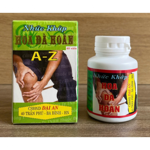 CHUẨN LOẠI 1. NHỨC KHỚP HOA ĐÀ HOÀN. LỌ 40 VIÊN HỘP BÓNG CHIẾU. GIÚP GIẢM ĐAU XƯƠNG KHỚP. GAI CỘT SỐNG, TÊ BÌ CHÂN TAY