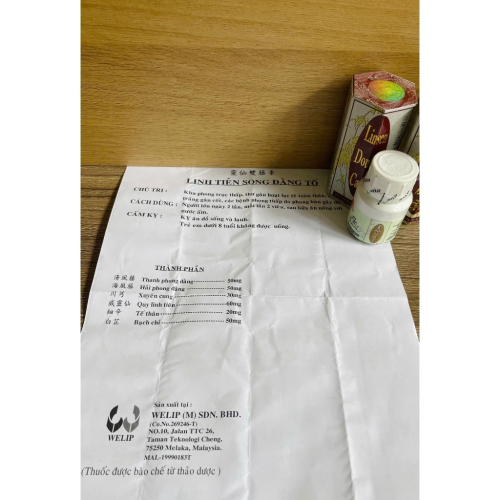 CHUẨN LOẠI 1. LINH TIÊN SONG ĐẰNG TỐ PLUS, LỌ 20 VIÊN, TEM CHIẾU PHẢN QUANG, CÓ TEM XANH. GIÚP GIẢM ĐAU XƯƠNG KHỚP