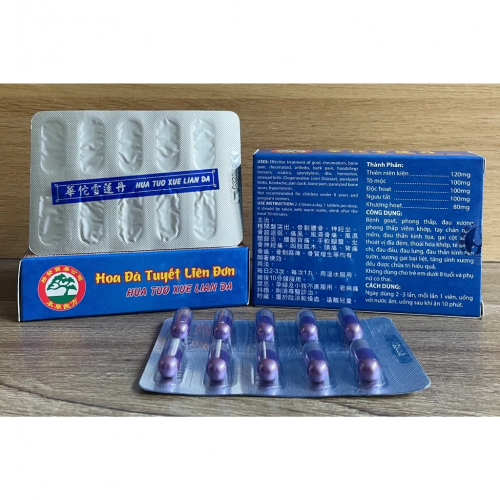 VIÊN UỐNG XƯƠNG KHỚP HOA ĐÀ TUYẾT LIÊN ĐƠN. GIÚP GIẢM THOÁI HÓA KHỚP, GAI CỘT SỐNG, VIÊM KHỚP, GOUT,...HỘP VỈ 30 VIÊN. HÀNG CHÍNH HÃNG LOẠI 1 CÓ TẶNG KÈM CAO DÁN