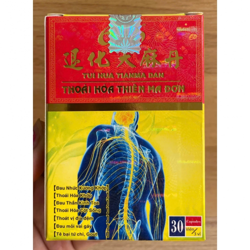 VIÊN XƯƠNG KHỚP THOÁI HÓA THIÊN MA ĐƠN. GIÚP GIẢM ĐAU THẦN KINH TỌA, ĐAU CỘT SỐNG, THOÁI HÓA KHỚP, ĐAU MỎI VAI GÁY,...HỘP 30 VIÊN. HÀNG CHÍNH HÃNG LOẠI 1