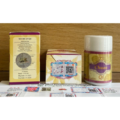 VIÊN UỐNG XƯƠNG KHỚP XI CHUAN WAN - THẤP TRUYỀN KÌ HONGKONG. GIÚP GIẢM ĐAU THẦN KINH, TÊ BÌ TAY CHÂN, GOUT,... LỌ 33 VIÊN. HÀNG CHUẨN LOẠI 1. CÓ CHECK MÃ QR.