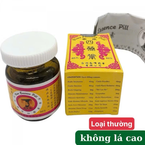 CHUẨN LOẠI 1. NGỰ DỤNG TỨ ĐẰNG TỐ, LỌ 60 VIÊN CÓ TẶNG CAO DÁN XANH LÁ, GIÚP GIẢM ĐAU XƯƠNG KHỚP