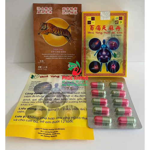 VIÊN XƯƠNG KHỚP BÁCH THỐNG THIÊN MA ĐƠN, GIÚP GIẢM  THOÁT VỊ ĐĨA ĐỆM, KHÔ KHỚP, VIÊM ĐA KHỚP DẠNG THẤP,...HỘP VỈ 30 VIÊN, HÀNG CHÍNH HÃNG LOẠI 1, CÓ TẶNG CAO DÁN