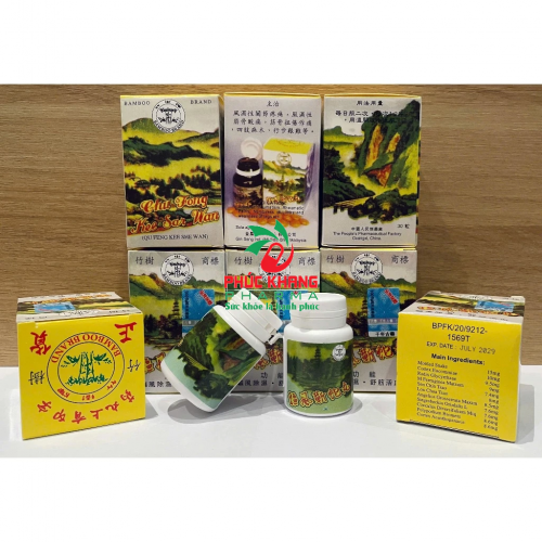 VIÊN UỐNG XƯƠNG KHỚP KHU PHONG KỲ XÀ HOÀN - CHU FONG KEE SAR WAN. HỖ TRỢ ĐIỀU TRỊ VIÊM KHỚP, ĐAU DÂY THẦN KINH, THOATS VỊ ĐĨA ĐỆM,...HÀNG CHÍNH HÃNG LOẠI 1