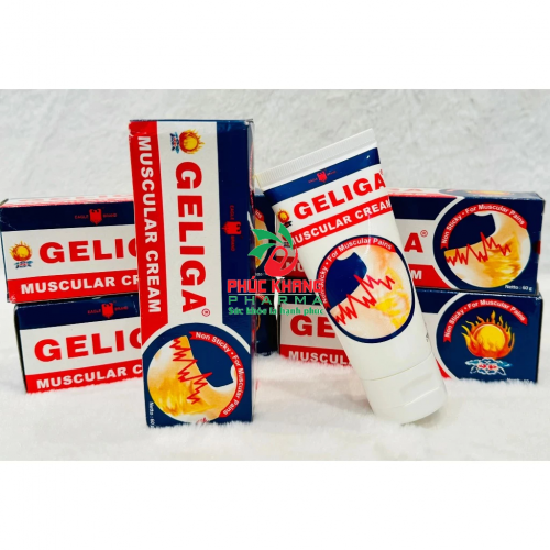 KEM XOA BÓP GELIGA - CÙ LÀ LỬA. DẠNG TUÝP 60gr. GIÚP GIẢM ĐAU NHỨC CƠ, XƯƠNG KHỚP, VẾT CÔNG TRÙNG CẮN,.. NHANH CHÓNG HIỆU QUẢ. HÀNG CHÍNH HÃNG NỘI ĐỊA THÁI LAN