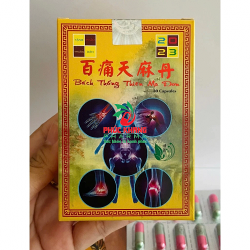 VIÊN XƯƠNG KHỚP BÁCH THỐNG THIÊN MA ĐƠN, GIÚP GIẢM  THOÁT VỊ ĐĨA ĐỆM, KHÔ KHỚP, VIÊM ĐA KHỚP DẠNG THẤP,...HỘP VỈ 30 VIÊN, HÀNG CHÍNH HÃNG LOẠI 1, CÓ TẶNG CAO DÁN